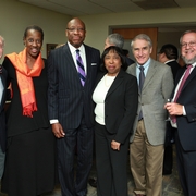 Judge Donald with AUWCL faculty