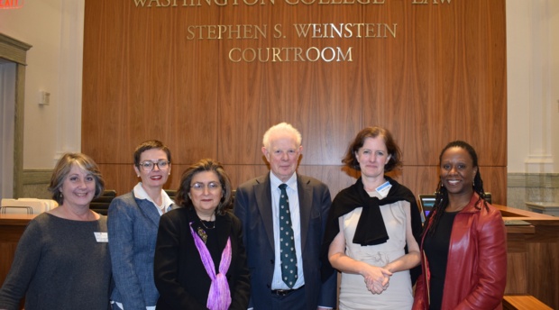 Lord Thomas visited American University Washington College of Law Oct. 22 for his talk, 