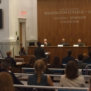 Judges at the Wechsler Moot Court Competition