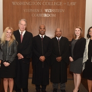 Wechsler Moot Court judges along with Wechsler co-directors and members of the AUWCL Moot Court Honor Society.