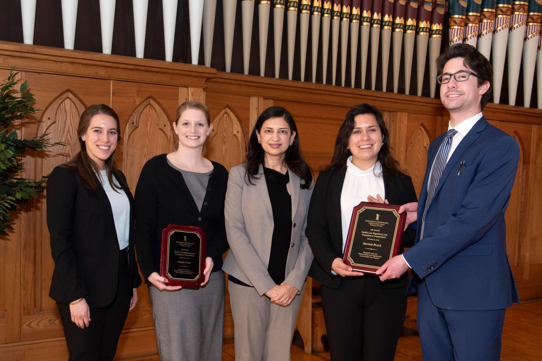 Photo of AUWCL Students competing at the Health Law Competition